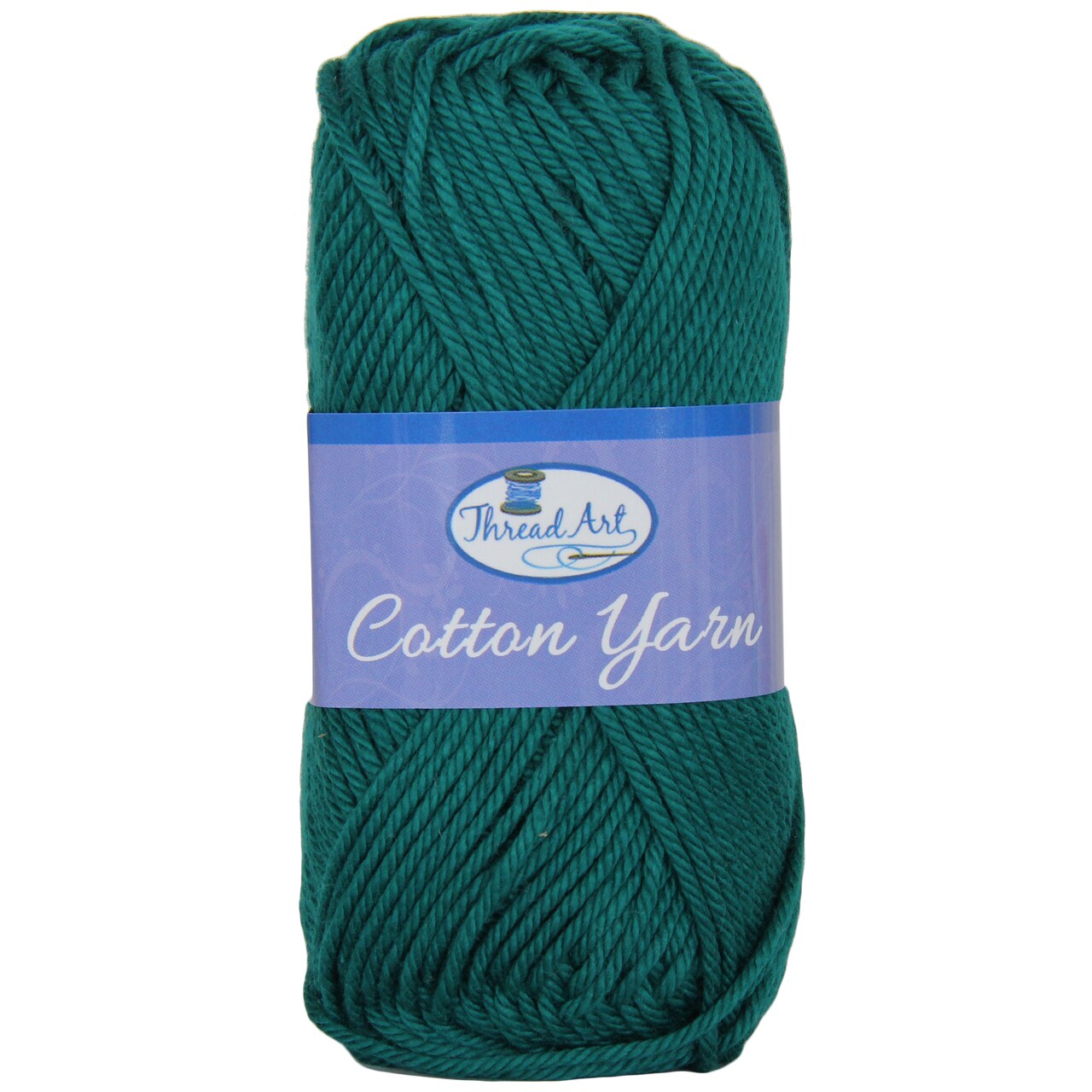 Threadart 100% Pure Cotton Crochet Yarn Size 4 | 50 gram Skeins | Worsted Medium | 85 yds per Skein | 30 Colors Available | Singles, 3 Packs, 6 Packs